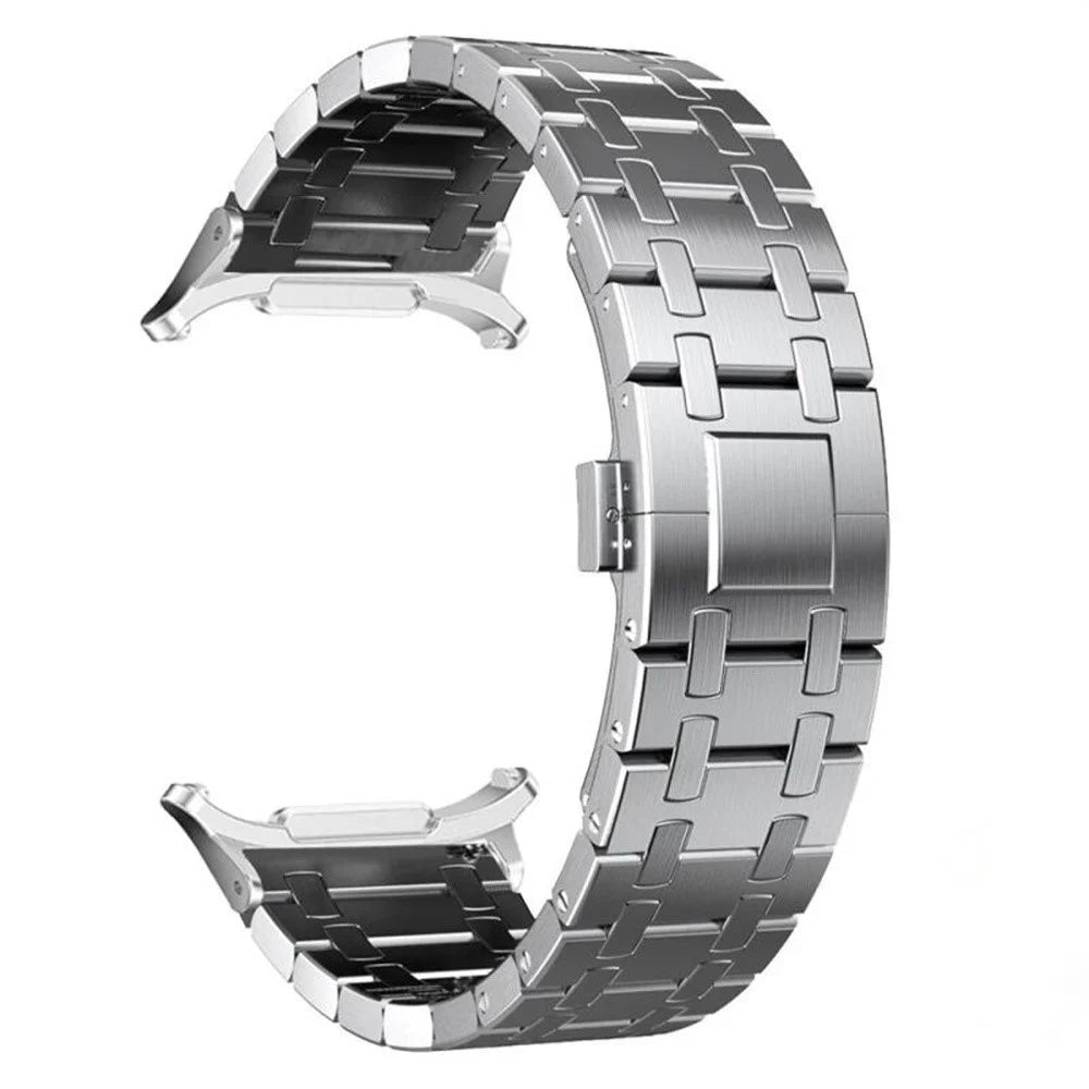 Titanium Alloy Watch Band for Samsung Galaxy Watch Ultra2 47mm / Watch Ultra (2025) 47mm / Watch Ultra 47mm Butterfly Clasp Replacement Strap - Silver - 1
