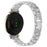 Zinc Alloy Slim Band for Garmin Lily 2 Smart Watch Silver Strap with Rhinestones Decor - 1
