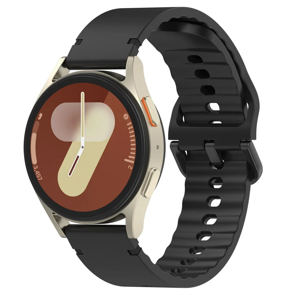 22mm Silicone Band for Garmin Forerunner 570 47mm / Forerunner 970 / 265 / 255 Quick Release Replacement Watch Strap - Black - 2
