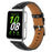 For Samsung Galaxy Fit3 Genuine Leather Replacement Strap Adjustable Watch Band - Black - 2