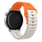 22mm Wavy Pattern Silicone Strap for Huawei Watch GT 6 / 5 Pro / 5 / 4 46mm Quick Release Watch Band - Orange / Starlight - 1
