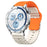 22mm Wavy Pattern Silicone Strap for Huawei Watch GT 6 / 5 Pro / 5 / 4 46mm Quick Release Watch Band - Orange / Starlight - 2
