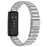 Bat Design Silver Watch Strap for Huawei Band 10 / 9 / 8 Stainless Steel Adjustable Band with Folding Clasp - 1