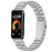 Bat Design Silver Watch Strap for Huawei Band 10 / 9 / 8 Stainless Steel Adjustable Band with Folding Clasp - 3