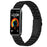 Bat Design Black Watch Strap for Huawei Band 10 / 9 / 8 Stainless Steel Adjustable Band with Folding Clasp - 3