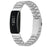 Bat Design Silver Watch Strap for Fitbit Inspire / Inspire 2 / Inspire HR Stainless Steel Adjustable Band with Folding Clasp - 3