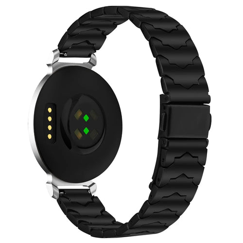 Bat Design Black Watch Strap for Garmin Lily 2 Stainless Steel Adjustable Band with Folding Clasp - 1