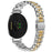 Electroplated Color Watch Band For Garmin Lily 2 Slim 7-Bead Stainless Steel Strap - Silver / Gold - 1