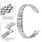 Slim 5-Bead Watch Band for Garmin Lily 2 Stainless Steel Silver Strap - 3