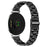 For Garmin Lily 2 Black Stainless Steel Watch Band Three-Bead Replacement Strap - 1