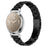 For Garmin Lily 2 Black Stainless Steel Watch Band Three-Bead Replacement Strap - 2