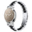 For Garmin Lily 2 Electroplate Color Stainless Steel Watch Band Three-Bead Replacement Strap - Black Splicing - 2