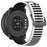 For Suunto Vertical 2 Dual Color Silicone Band Multi Hole Design Adjustable Watch Strap - White  /  Black - 1