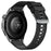 22mm Textured Fluorubber Strap for Huawei Watch GT 6  /  5 Pro  /  5 46mm Replacement Watch Band - Black - 1