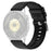 22mm Block Textured Fluorubber Strap for Huawei Watch GT 6  /  5 Pro  /  5 46mm Replacement Watch Band - Black - 1