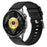 22mm Block Textured Fluorubber Strap for Huawei Watch GT 6  /  5 Pro  /  5 46mm Replacement Watch Band - Black - 2