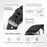 22mm Block Textured Fluorubber Strap for Huawei Watch GT 6  /  5 Pro  /  5 46mm Replacement Watch Band - Black - 3