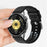 22mm Block Textured Fluorubber Strap for Huawei Watch GT 6  /  5 Pro  /  5 46mm Replacement Watch Band - Black - 7