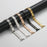 H-Style Slim Watch Strap for Apple Watch Ultra 3 2 1 49mm  /  Series 11 10 46mm  /  9 8 7 45mm  /  SE3 SE2 SE 6 5 4 44mm  /  3 2 1 42mm Butterfly Clasp Stainless Steel Band - Black - 4