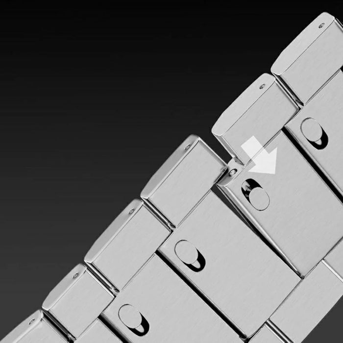 22mm Strap for Garmin quatix 8 47mm / Fenix 8 47mm / Fenix E 47mm Three-Link Titanium Alloy Watch Band - Silver - 6
