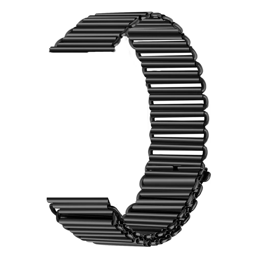 Stainless Steel Watch Band For Suunto 9  /  9 Baro  /  Spartan Sport Electroplated Color Slingshot Buckle Loop Strap - Black - 2