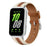 Color Matching Genuine Leather Strap for Samsung Galaxy Fit3 Quick Release Watch Band - Brown - 2