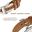 Color Matching Genuine Leather Strap for Samsung Galaxy Fit3 Quick Release Watch Band - Brown - 5