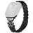Electroplated Heart Clover Metal Band for Apple Watch Ultra 3 2 1 49mm  /  Series 11 10 46mm  /  9 8 7 45mm  /  SE3 SE2 SE 6 5 4 44mm  /  3 2 1 42mm Watch Strap 7-Bead Shiny Design - Black+Black Shell - 1