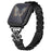 Electroplated Heart Clover Metal Band for Apple Watch Ultra 3 2 1 49mm  /  Series 11 10 46mm  /  9 8 7 45mm  /  SE3 SE2 SE 6 5 4 44mm  /  3 2 1 42mm Watch Strap 7-Bead Shiny Design - Black+Black Shell - 2