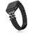 Electroplated Heart Clover Metal Band for Apple Watch Ultra 3 2 1 49mm  /  Series 11 10 46mm  /  9 8 7 45mm  /  SE3 SE2 SE 6 5 4 44mm  /  3 2 1 42mm Watch Strap 7-Bead Shiny Design - Black+Black Shell - 3