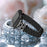 Electroplated Heart Clover Metal Band for Apple Watch Ultra 3 2 1 49mm  /  Series 11 10 46mm  /  9 8 7 45mm  /  SE3 SE2 SE 6 5 4 44mm  /  3 2 1 42mm Watch Strap 7-Bead Shiny Design - Black+Black Shell - 6