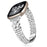 Silver Heart Clover Metal Band for Fitbit Versa 4 / 3 / Sense 2 Watch Strap 7-Bead Shiny Design - 3