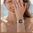 Silver Heart Clover Metal Band for Fitbit Versa 4 / 3 / Sense 2 Watch Strap 7-Bead Shiny Design - 7