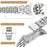 Silver Heart Clover Metal Band for Google Pixel Watch 4 41mm / Watch 3 41mm / Watch 2 / Watch 7-Bead Shiny Design - 4