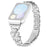 Silver Heart Clover Metal Band for Xiaomi Smart Band 10 Pro / 9 Pro / 8 Pro / Redmi Watch 6 / 5 / 4 Watch Strap 7-Bead Shiny Design - 1