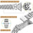 Silver Heart Clover Metal Band for Xiaomi Smart Band 10 Pro / 9 Pro / 8 Pro / Redmi Watch 6 / 5 / 4 Watch Strap 7-Bead Shiny Design - 4