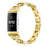For Fitbit Charge 4 / 3 Zinc Alloy Watch Band Rhinestone Inlaid Replacement Metal Strap - Gold - 2