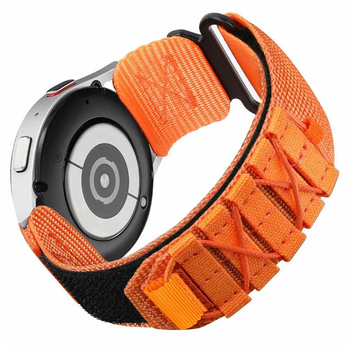 Nylon Watch Band for Huami Amazfit GTR 3 Pro Magic Tape Strap Military Style - Orange - 1