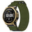 Nylon Watch Band for Huami Amazfit T-Rex 3 Pro 44mm Loop Fastener Strap - Army Green - 2