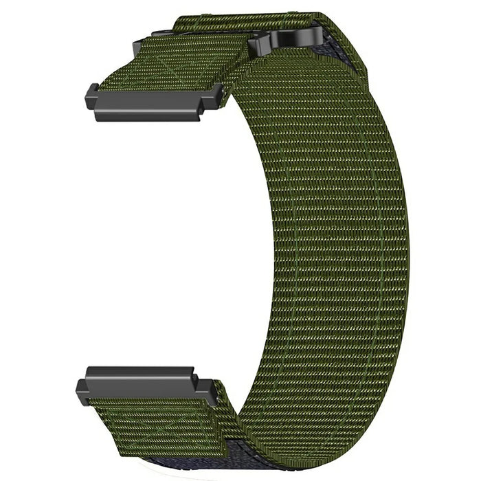 Nylon Watch Band for Huami Amazfit T-Rex 3 Pro 44mm Loop Fastener Strap - Army Green - 3