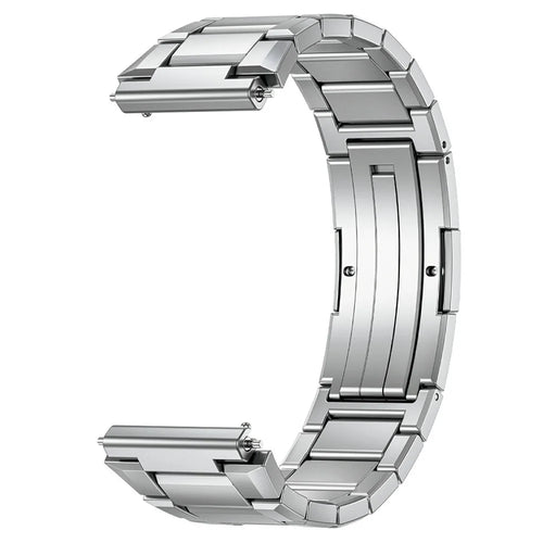 For Huawei Watch Ultimate 2 Titanium Alloy Watch Band Folding Clasp Replacement Strap - Silver - 1