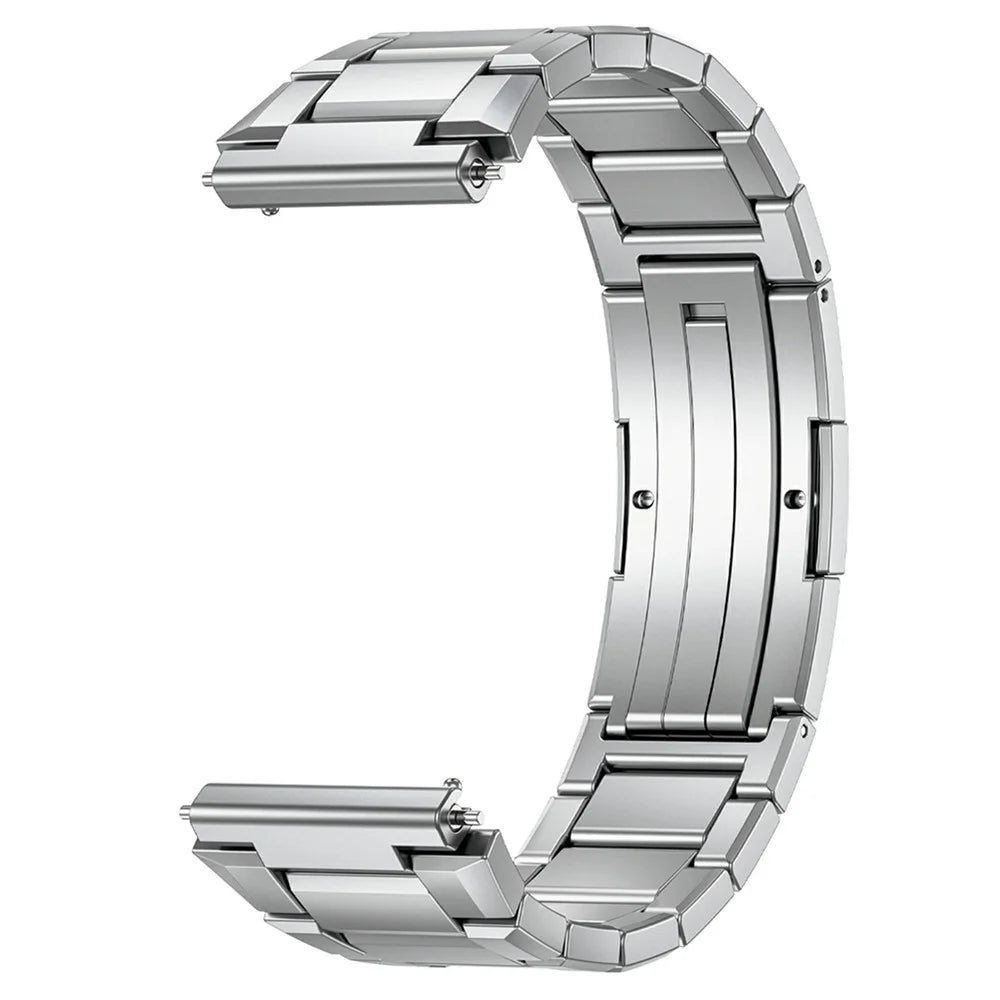 For Huawei Watch Ultimate 2 Titanium Alloy Watch Band Folding Clasp Replacement Strap - Silver - 1