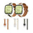 Color Matching Genuine Leather Strap for Huawei Watch Fit 4 Pro / 4 / 3 Quick Release Watch Band - Brown - 5