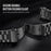 22mm 3-Bead Watch Band for Garmin Fenix 8 Pro AMOLED 47mm / 8 47mm / E 47mm Stainless Steel Replacement Strap with Folding Clasp - Black - 3