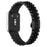 Semicircular Design Watch Band for Honor Watch X5 Stainless Steel 5-Bead Wrist Strap - Black - 1