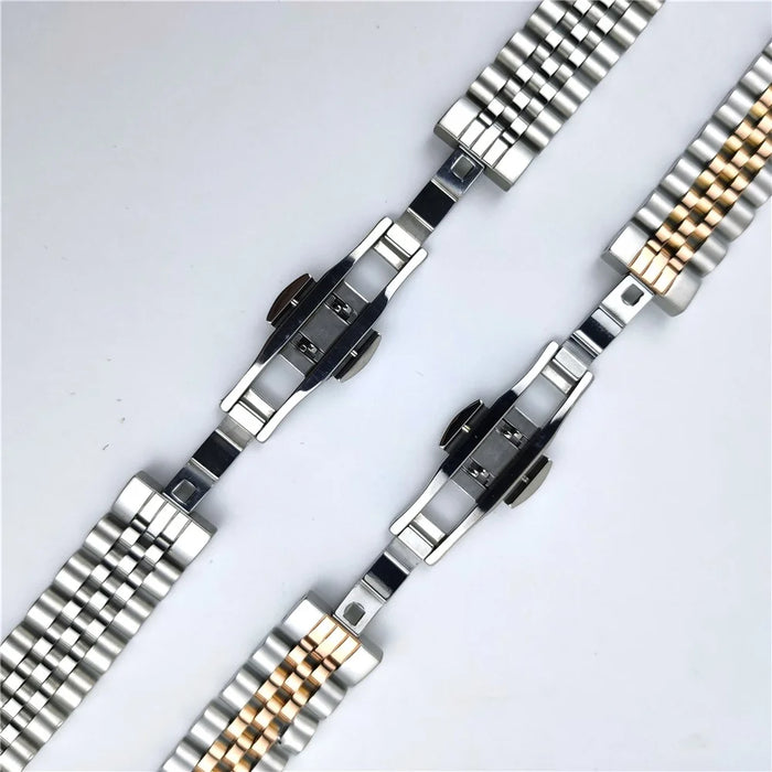 Semicircular Design Watch Band for Honor Watch X5 Stainless Steel 5-Bead Wrist Strap - Black - 6