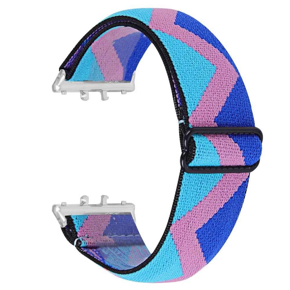 Pattern Design Elastic Nylon Strap for Honor Watch X5 Adjustable Replacement Watch Band - 1# - 1