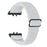 For Honor Watch X5 Watch Band Wave Pattern Nylon Woven Strap with Black Connector - White - 1