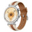 18mm Quick Release Button Genuine Leather Strap for Huawei Watch GT 6 / 5 / 4 41mm Composite Stitching Watch Band - Brown - 2