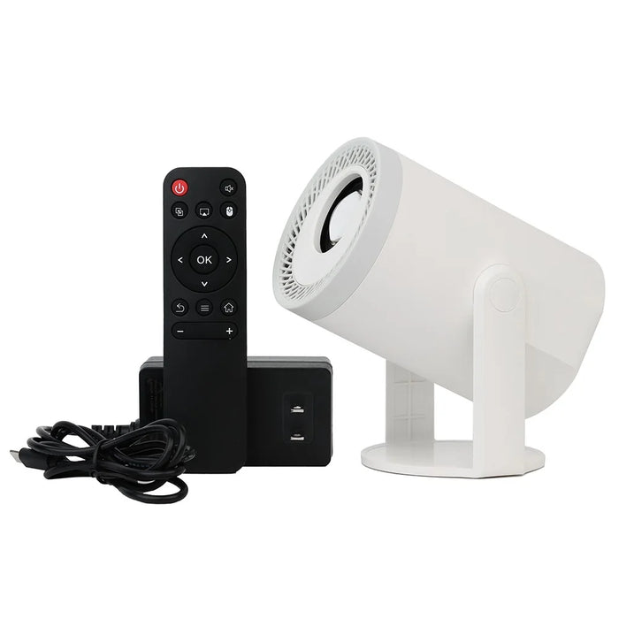 Turn 1 Android 14 Short Throw Projector Portable Home Theater Projector 720P HD 200 ANSI Lumens - EU Plug - 6